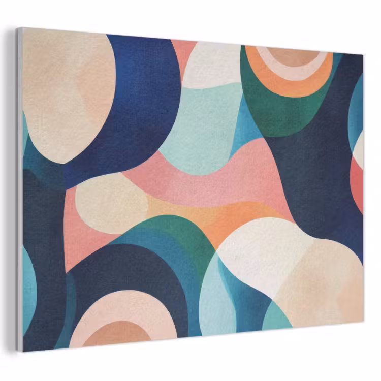 Acoustic Felt - Abstract - Blue - Pink — 1
