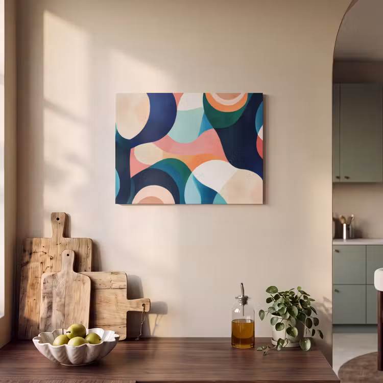 Acoustic Felt - Abstract - Blue - Pink — 3