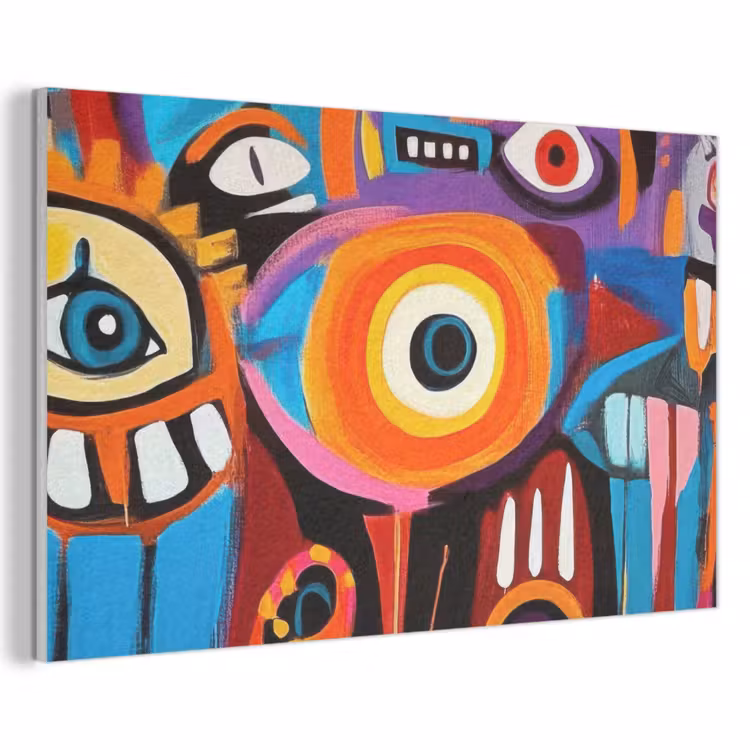 Acoustic Felt - Abstract - Face - Colorful — 1