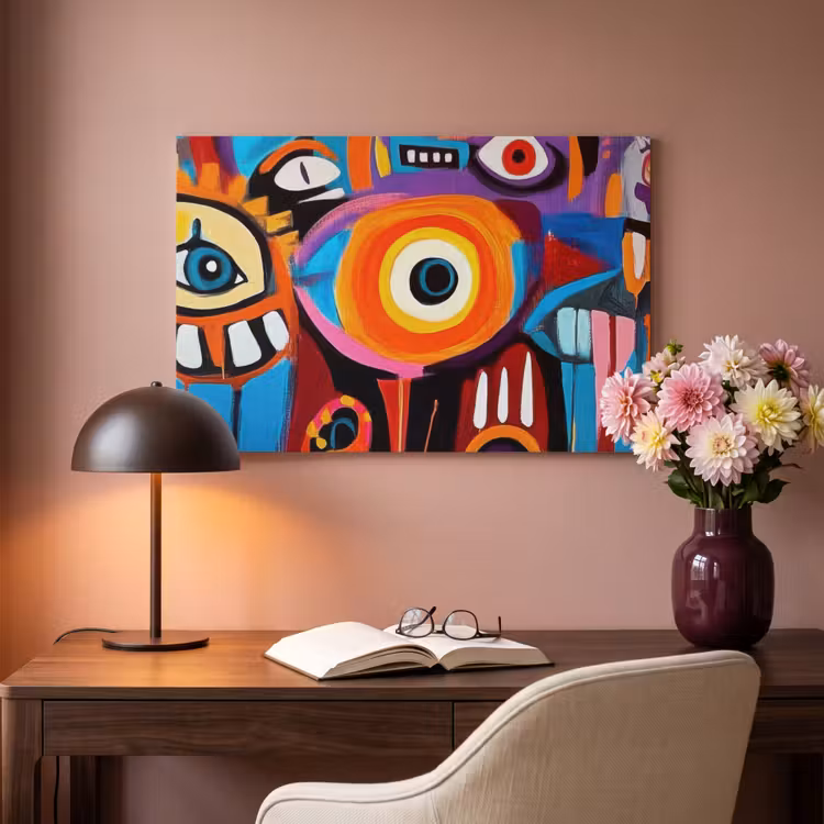 Acoustic Felt - Abstract - Face - Colorful — 4
