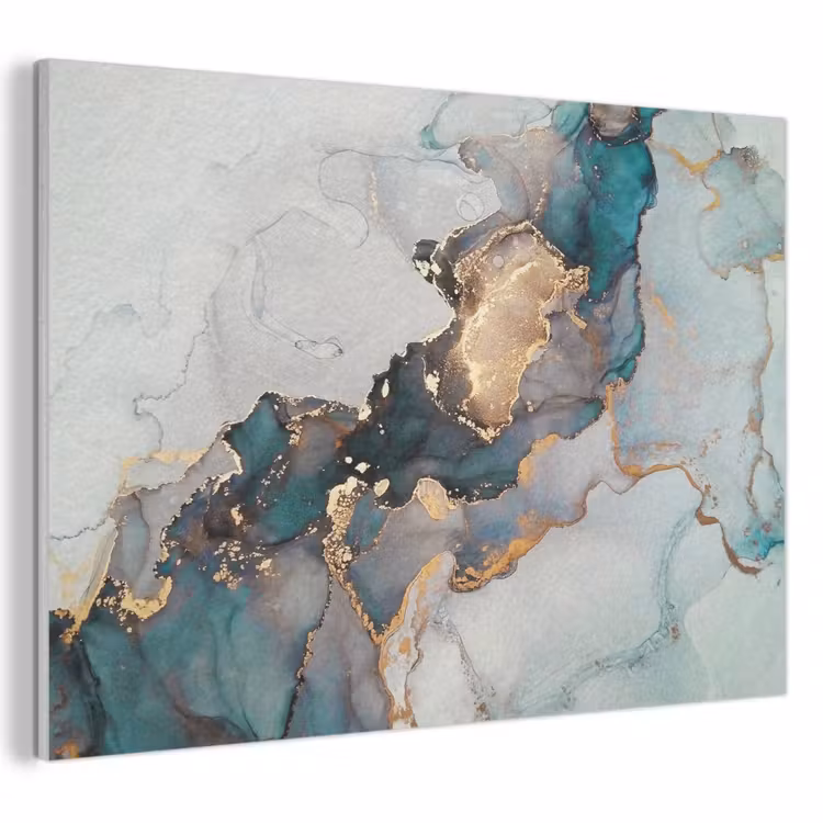 Acoustic Felt - Blue - Marble - Gold — 1