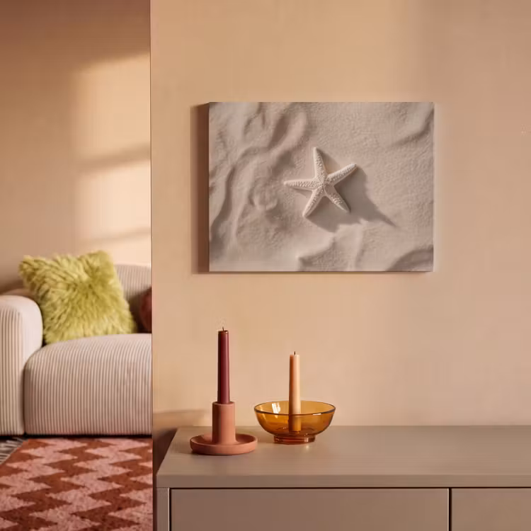 Acoustic Felt - Beach - Starfish - Sand - Beige — 2