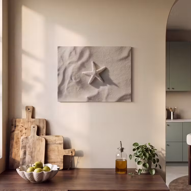 Acoustic Felt - Beach - Starfish - Sand - Beige — 3
