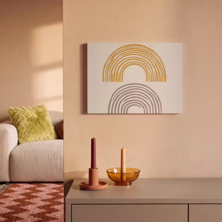 Acoustic Felt - Arches - Lines - Orange - Minimalist — 2