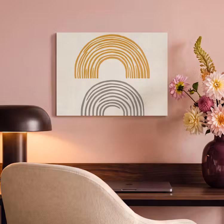 Acoustic Felt - Arches - Lines - Orange - Minimalist — 4