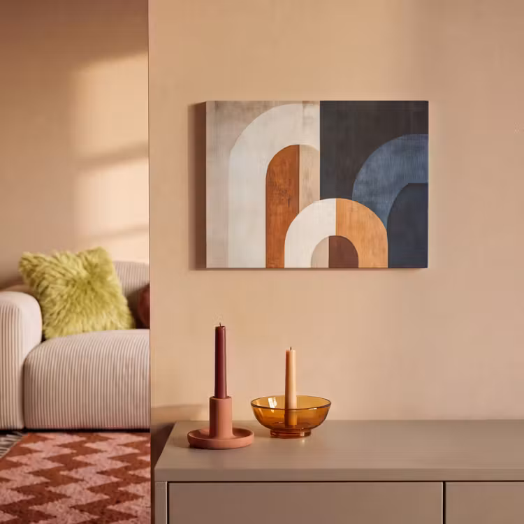 Acoustic Felt - Abstract - Shapes - Dark blue — 2