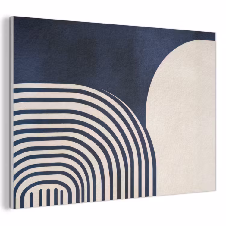 Acoustic Felt - Dark blue - Abstract - Lines — 1