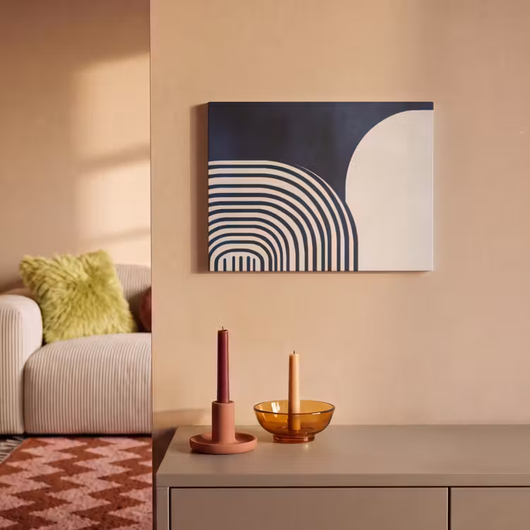 Acoustic Felt - Dark blue - Abstract - Lines — 2