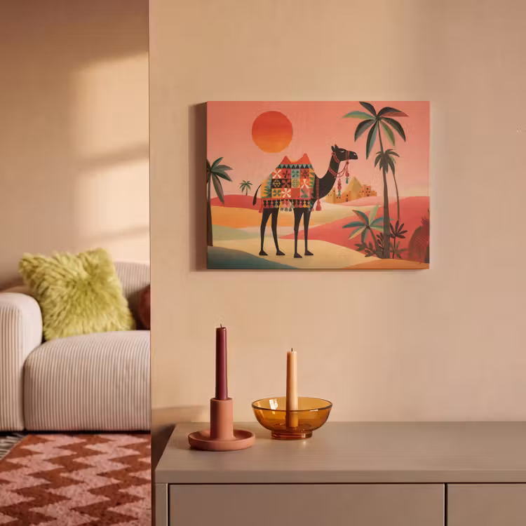 Acoustic Felt - Camel - Colored carpet - Dunes - Red sun — 2
