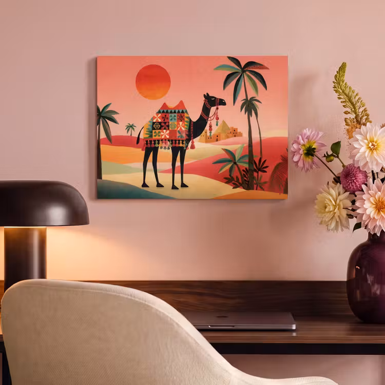 Acoustic Felt - Camel - Colored carpet - Dunes - Red sun — 4