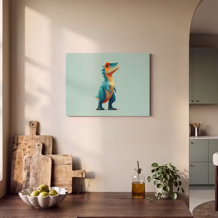 Acoustic Felt - Cartoon - Dino - Orange - Skittles — 3