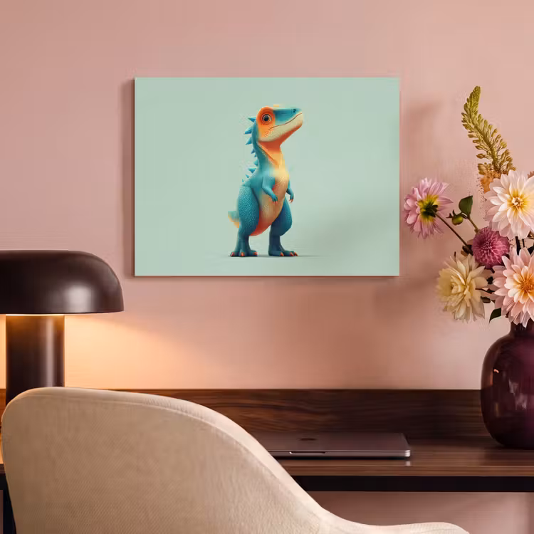 Acoustic Felt - Cartoon - Dino - Orange - Skittles — 4