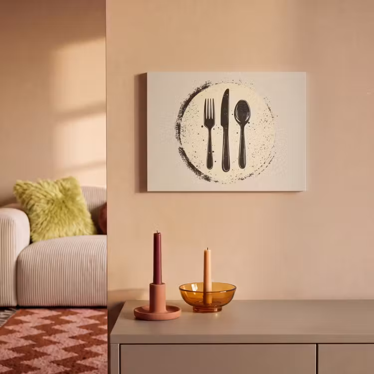 Acoustic Felt - Black - Cutlery - Round — 2