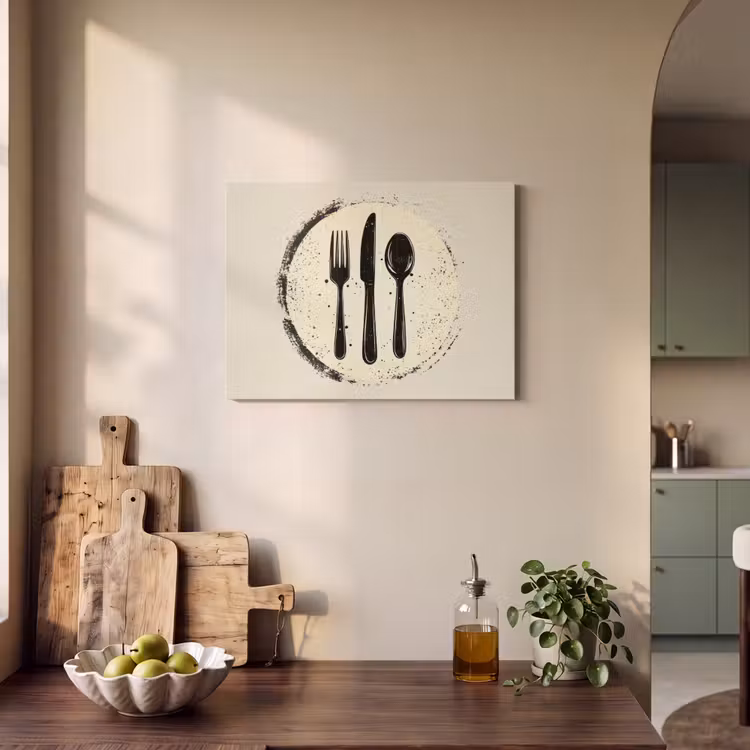 Acoustic Felt - Black - Cutlery - Round — 3