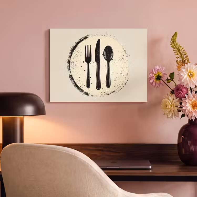 Acoustic Felt - Black - Cutlery - Round — 4