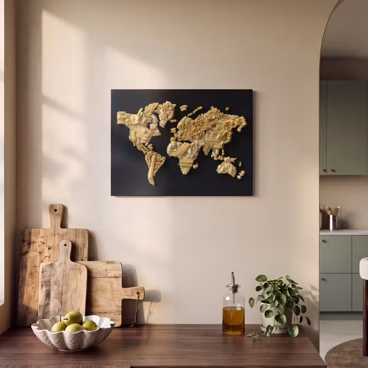 Acoustic Felt - World map - Spices - Colorful — 3