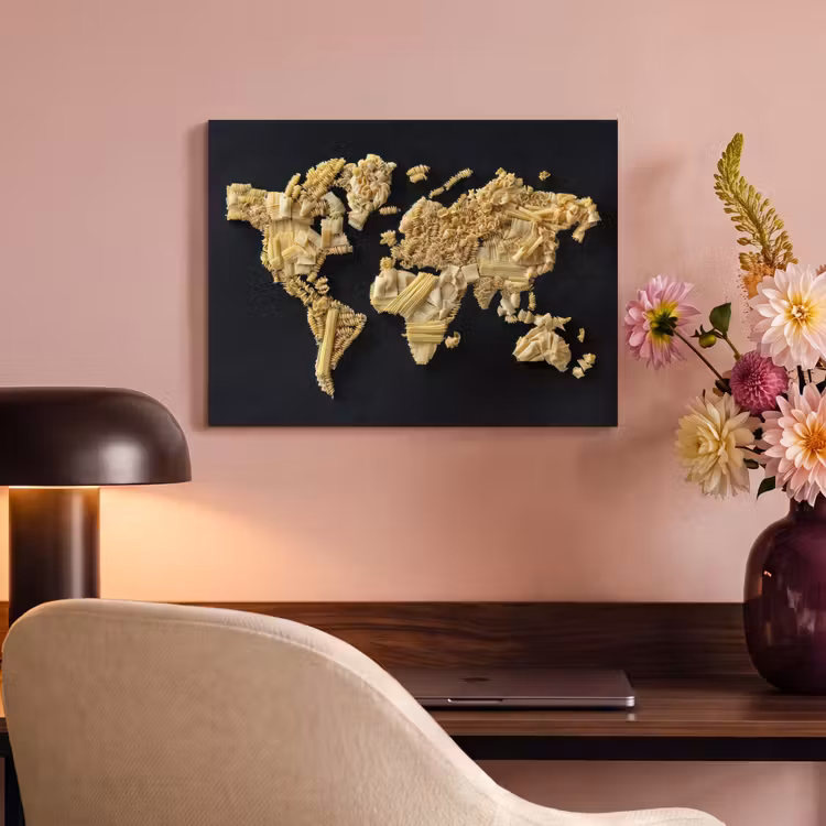 Acoustic Felt - World map - Spices - Colorful — 4