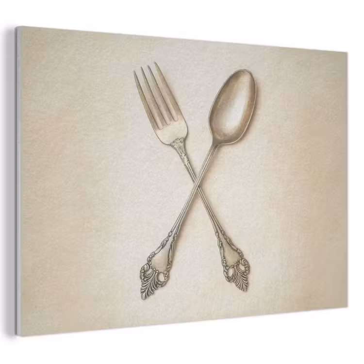 Acoustic Felt - Beige - Vintage - Cutlery — 1
