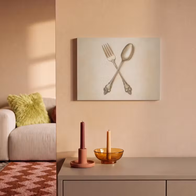 Acoustic Felt - Beige - Vintage - Cutlery — 2
