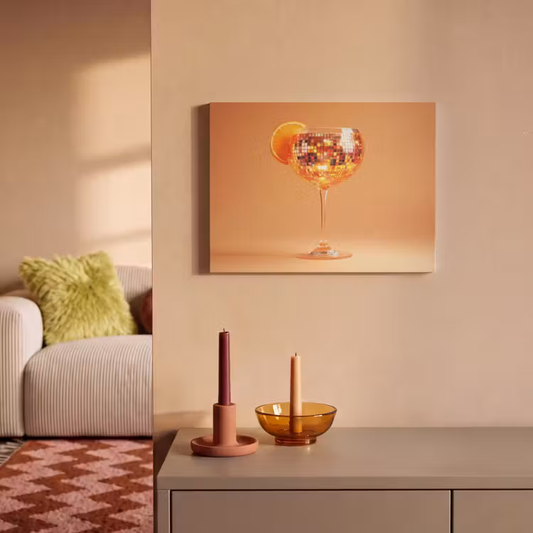 Acoustic Felt - Beverage - Orange - Glitter - Disco — 2