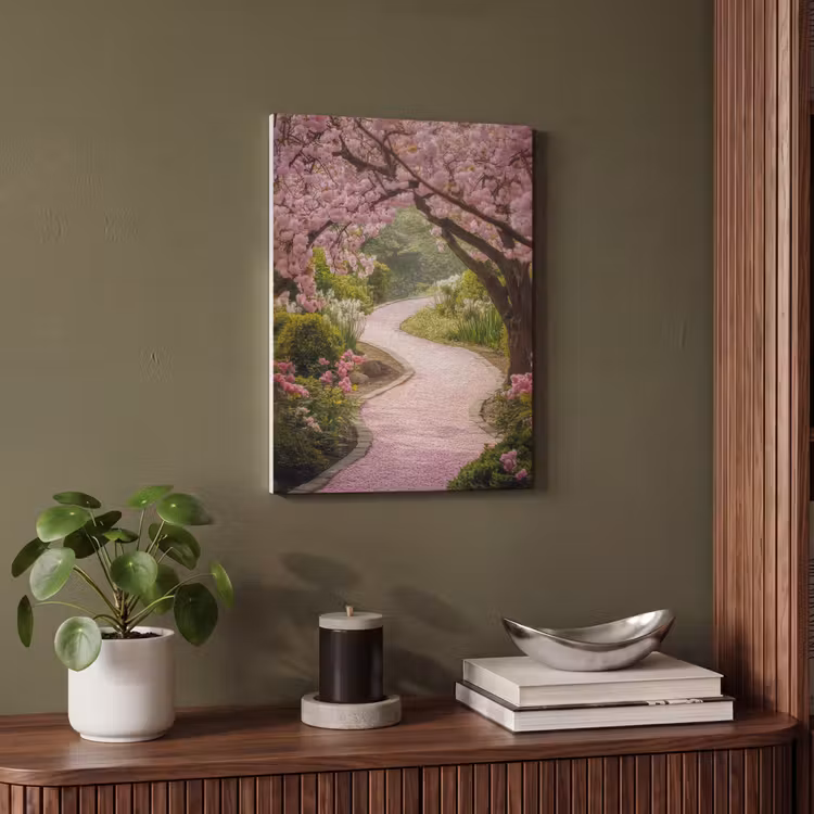 Acoustic Felt - Cherry blossom - Nature - Sakura - Path - Japanese garden — 4
