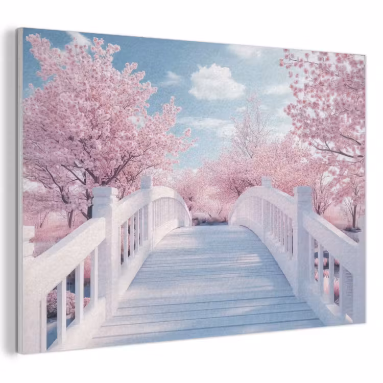 Acoustic Felt - Bridge - Cherry Trees - White — 1