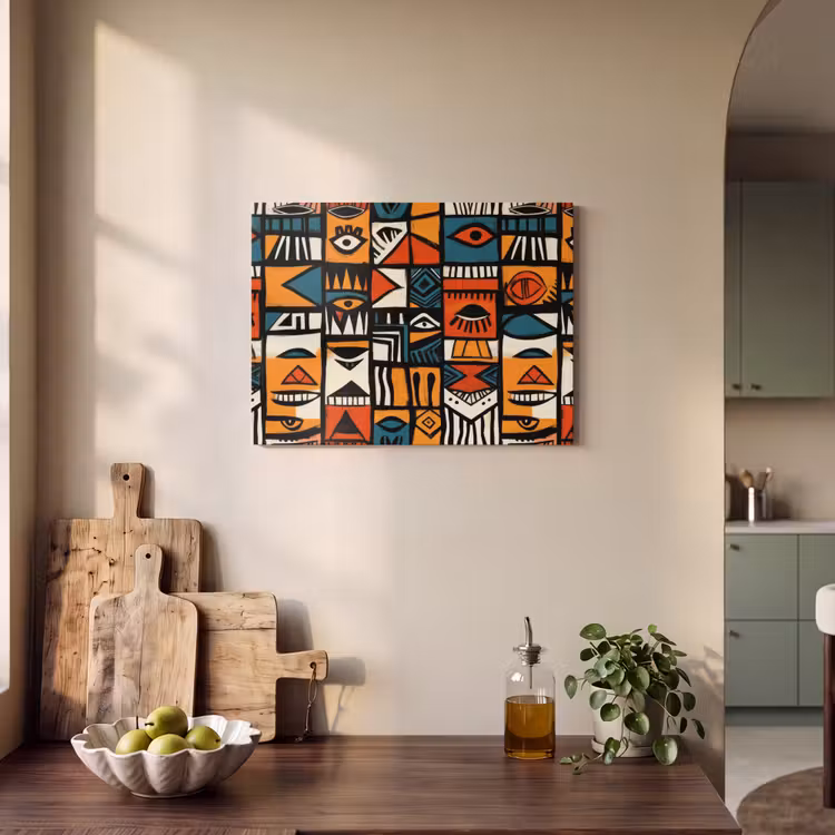 Acoustic Felt - Abstract - Faces - Mosaic — 3