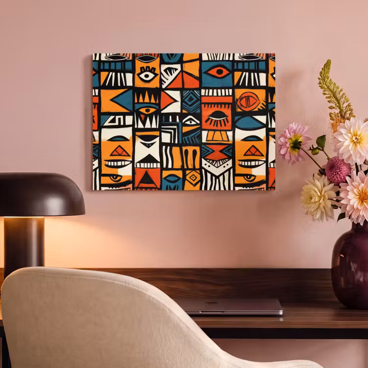 Acoustic Felt - Abstract - Faces - Mosaic — 4