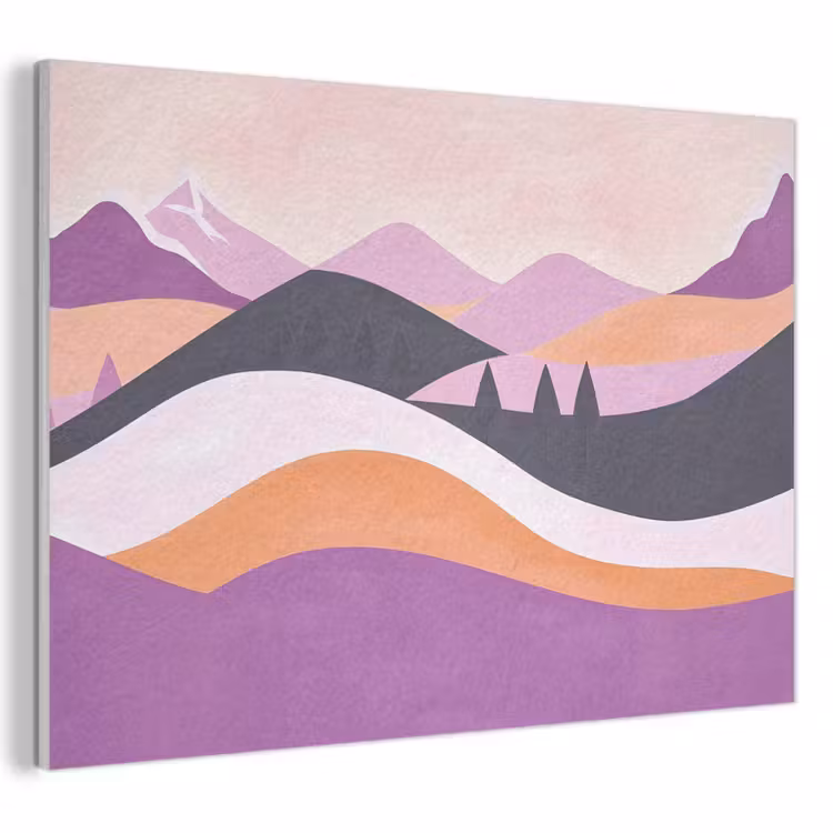 Acoustic Felt - Abstract - Hills - Trees - Green — 1