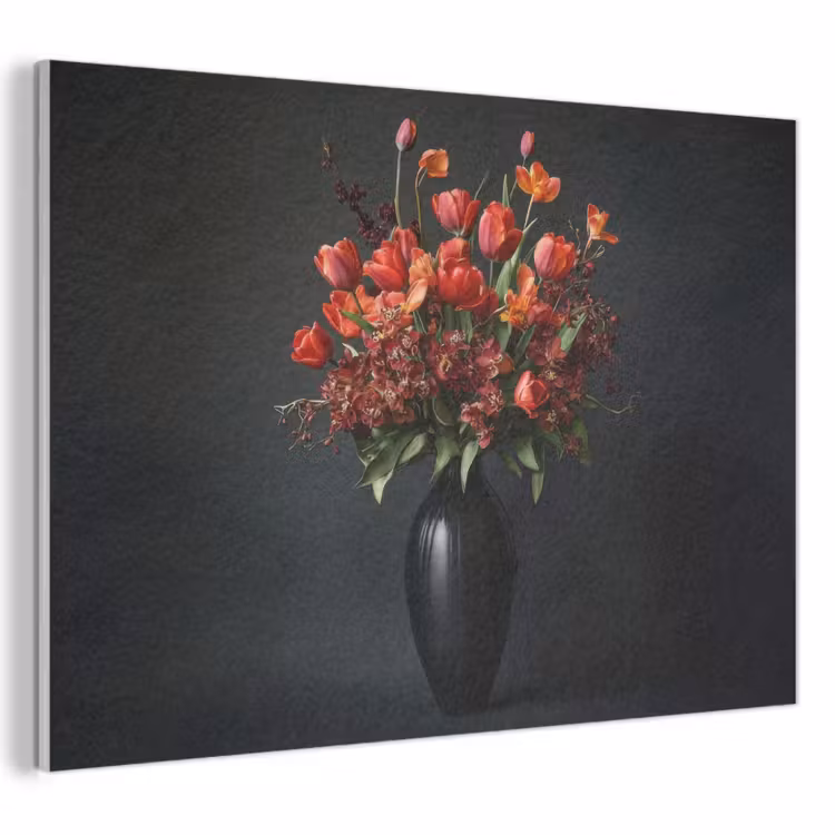 Acoustic Felt - Bouquet - Tulips - Vase - Red — 1