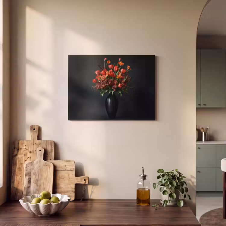 Acoustic Felt - Bouquet - Tulips - Vase - Red — 3