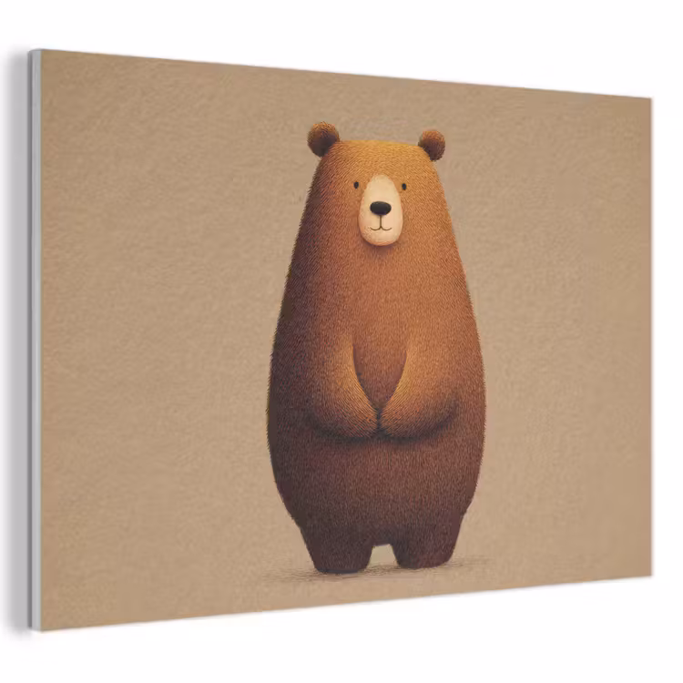 Acoustic Felt - Bear - Minimalist - Brown — 1