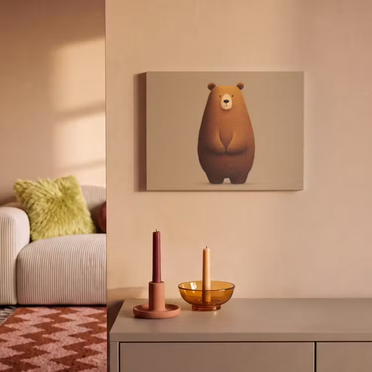 Acoustic Felt - Bear - Minimalist - Brown — 2
