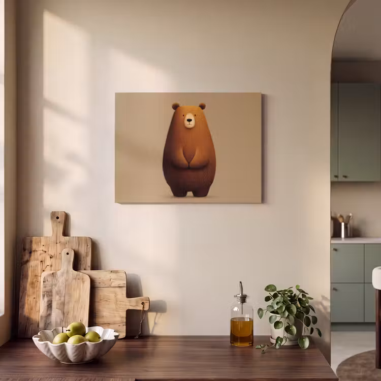 Acoustic Felt - Bear - Minimalist - Brown — 3
