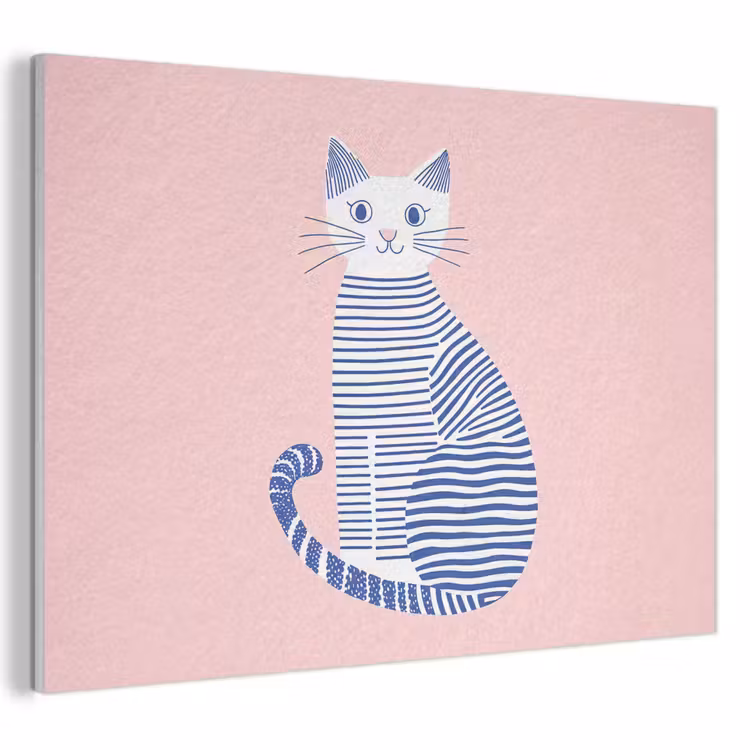 Acoustic Felt - Cat - Illustration - Minimalist - Pink — 1