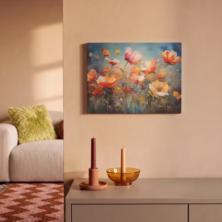 Acoustic Felt - Flowers - Watercolor - Art - Botanical - Nature — 2