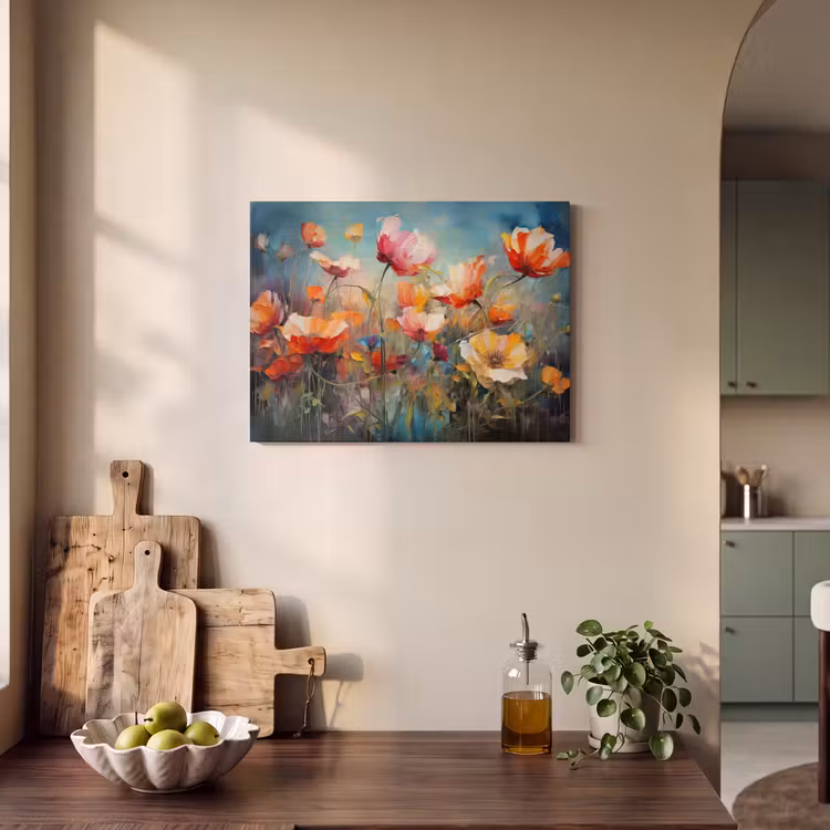 Acoustic Felt - Flowers - Watercolor - Art - Botanical - Nature — 3