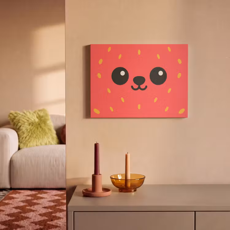 Acoustic Felt - Cat - Strawberry - Cartoon — 2
