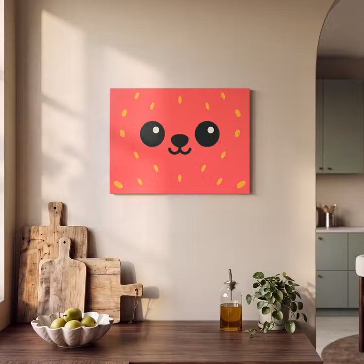 Acoustic Felt - Cat - Strawberry - Cartoon — 3