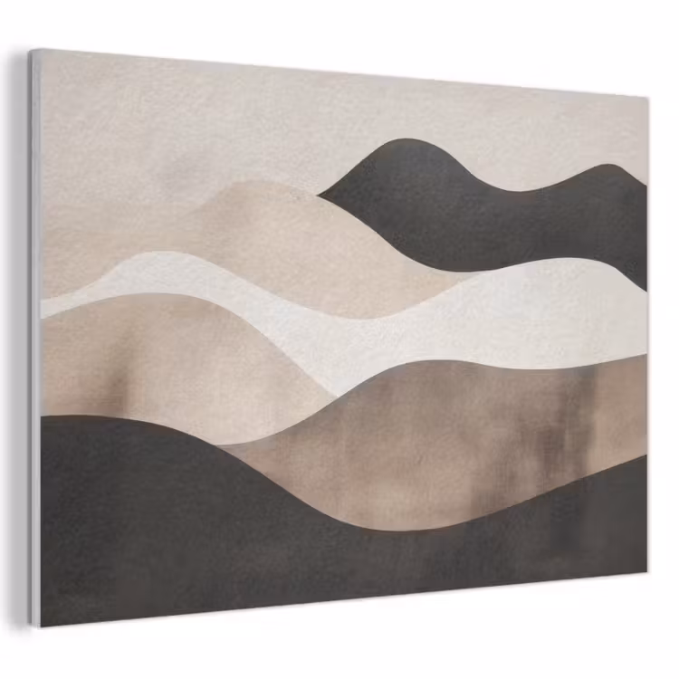 Acoustic Felt - Abstract - Landscape - Waves - Cream color — 1