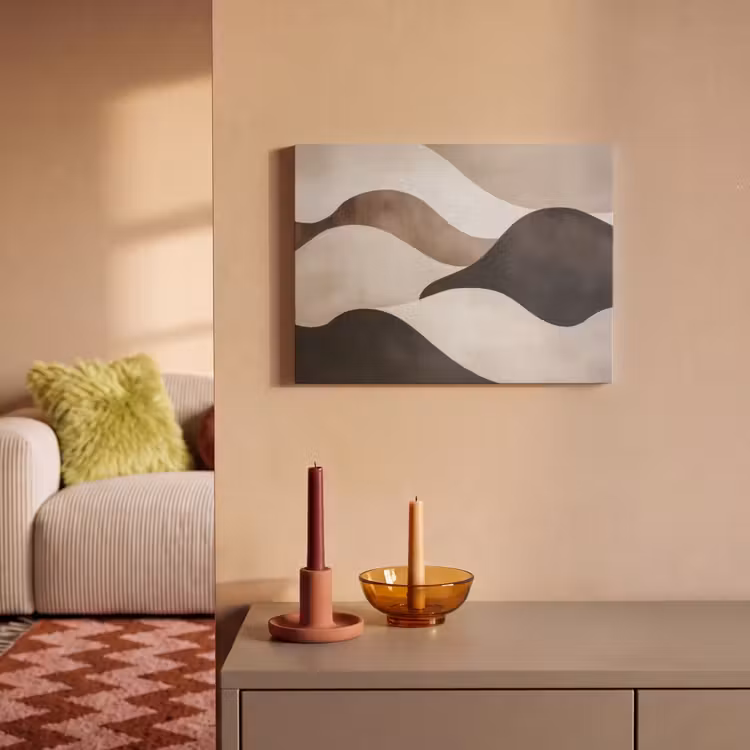 Acoustic Felt - Waves - Abstract - Beige — 2