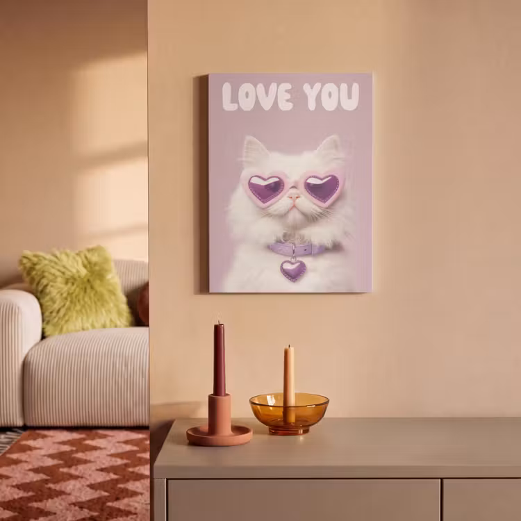 Acoustic Felt - Cat - Love - Purple - Valentine — 2