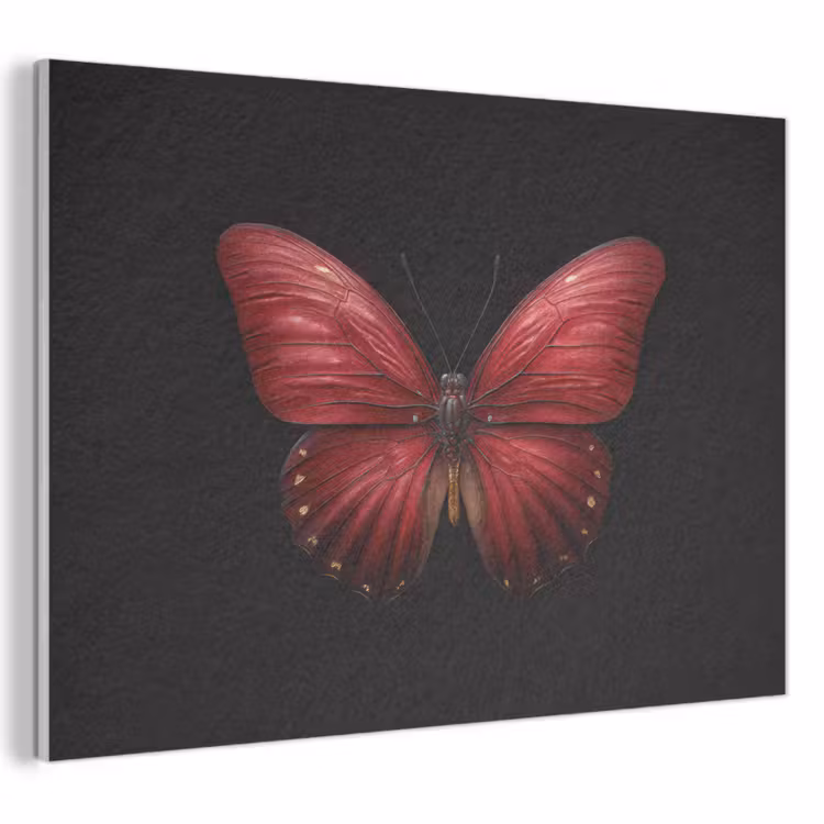 Acoustic Felt - Butterfly - Red - Minimalist — 1