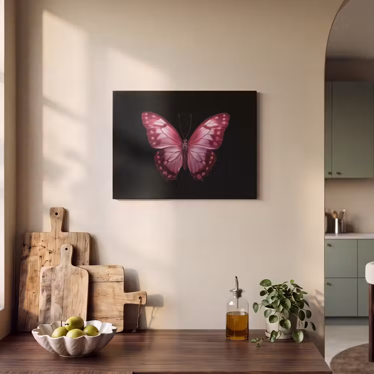 Acoustic Felt - Butterfly - Fuchsia - Graphic — 3