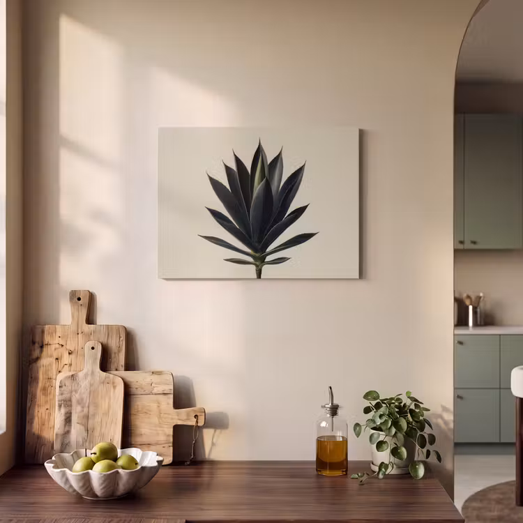 Acoustic Felt - Agave plant - Symmetrical - Green — 3