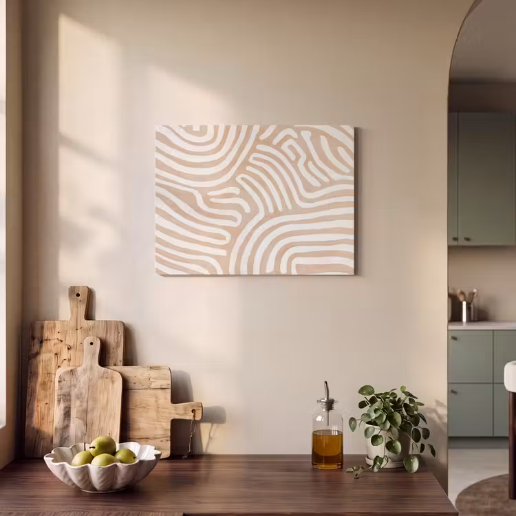 Acoustic Felt - Beige - Earth pattern — 3