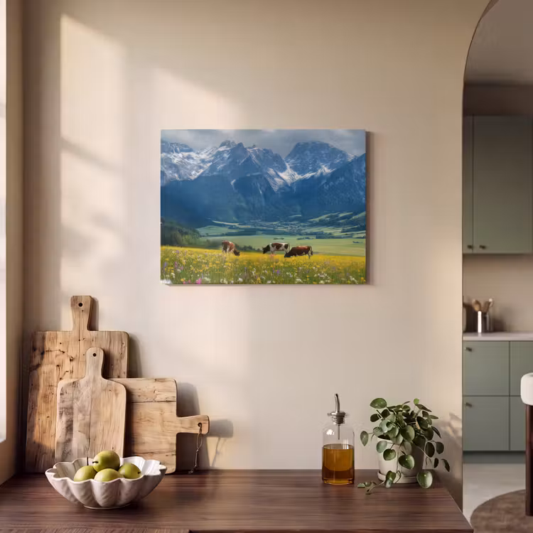 Acoustic Felt - Alps - Meadow - Mountains - Cows — 3