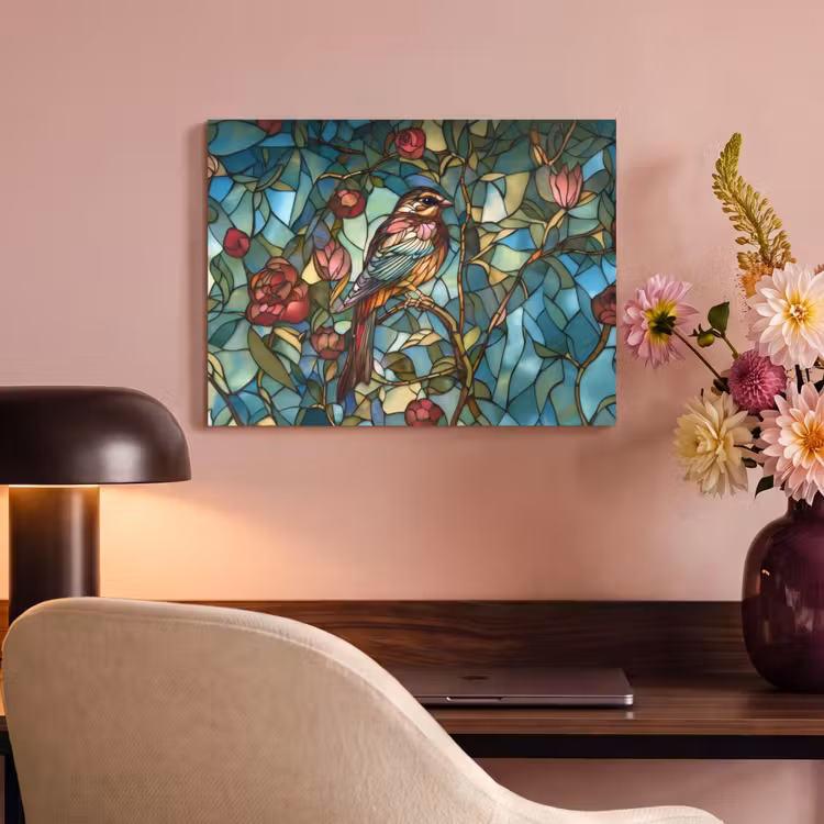 Acoustic Felt - Bird - Branch - Roses - Mosaic — 4
