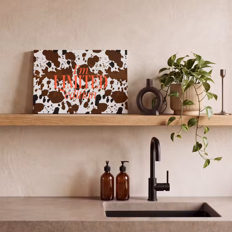 Canvas Print - Cow print - Limited edition - Red — 3