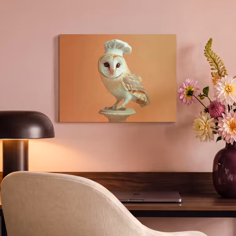 Acoustic Felt - Barn owl - Cook's hat - Orange - Bird — 4